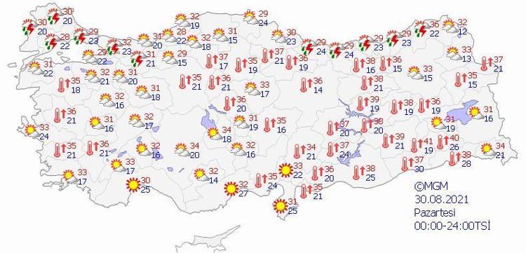 METEOROLOJİNİN 5 GÜNLÜK HAVA DURUMU HARİTASI