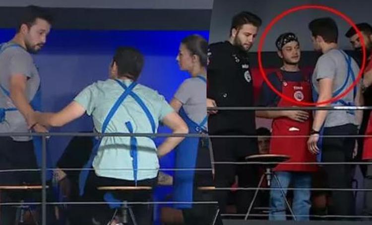 MasterChef Türkiyenin dün akşam yayınlanan son bölümünde Emre ile Hasan arasında gerginlik çıktı. Emrenin Horozu çok olan köyün sabahı geç olur sözlerini duyan Hasan çılgına dönünce ortalık karıştı.