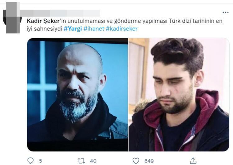 Yargı dizisinde Kadir Şeker sahnesi sosyal medyada gündem oldu
