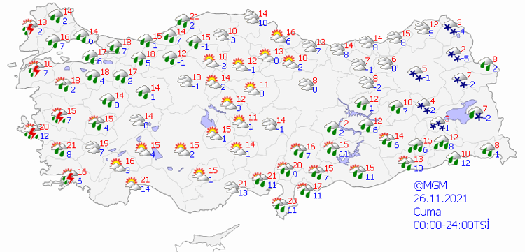 Kar yağışı başlıyor Sarı ve turuncu kodlu uyarı yapıldı Sıcaklıklar düşüyor, MGMden kritik açıklama...