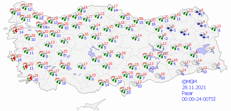 Kar yağışı başlıyor Sarı ve turuncu kodlu uyarı yapıldı Sıcaklıklar düşüyor, MGMden kritik açıklama...
