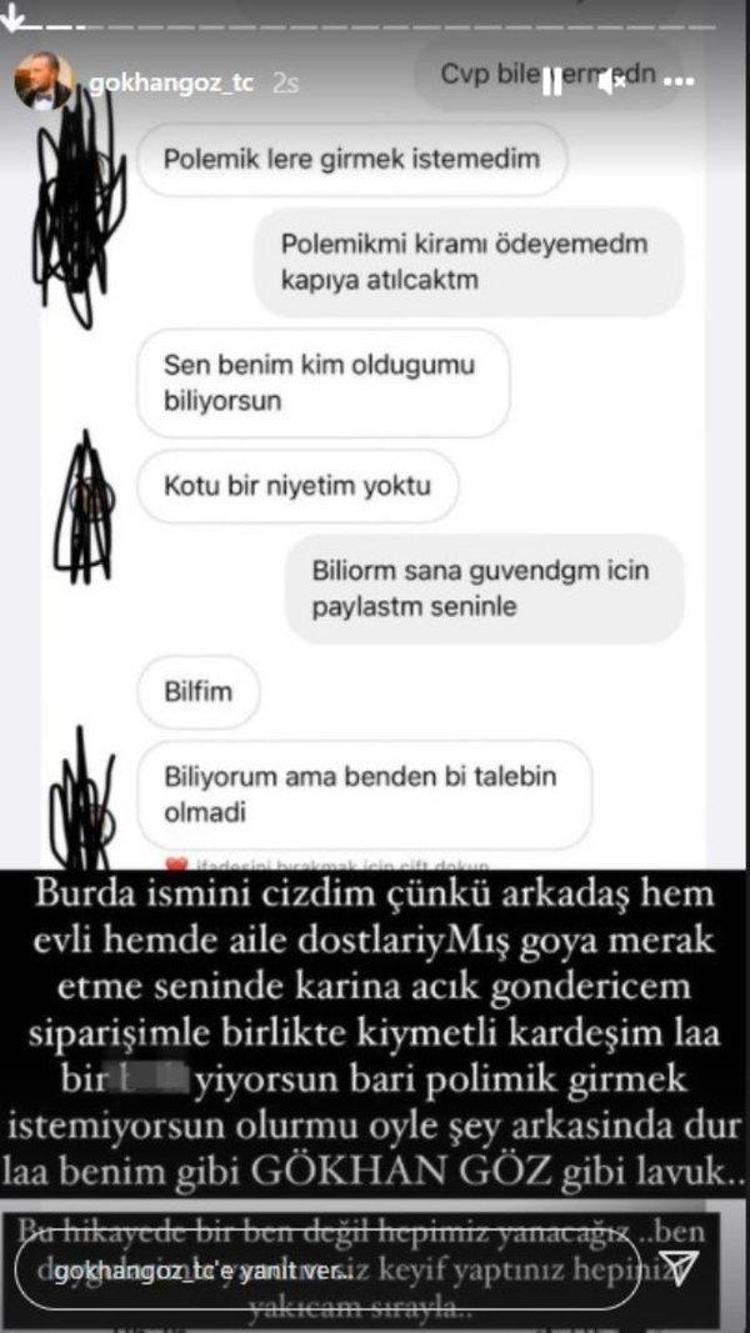 Fatoş Yellilerin ihanet mesajlarını ifşa eden Gökhan Göz sosyal medyayı salladı