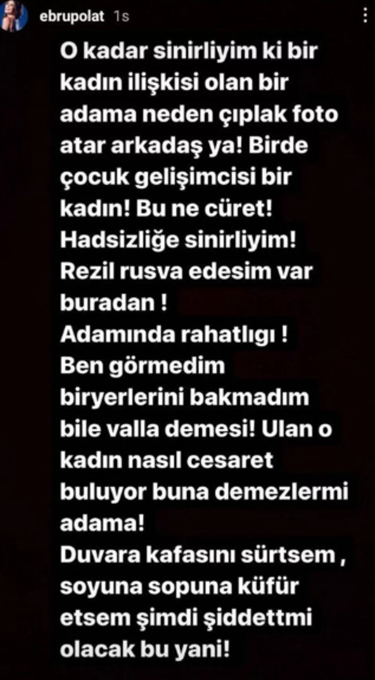Ebru Polat topa tuttu O mesajı ifşalayıp...