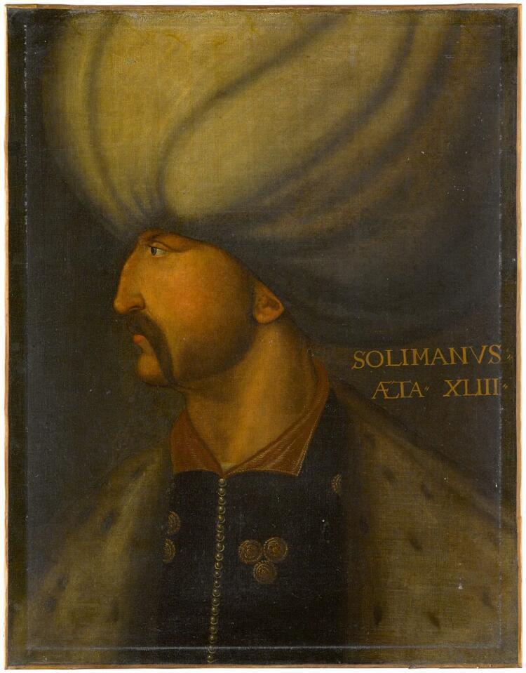 Kanuni Sultan Süleymanın portresi İskoçyada bir çatı katında bulundu...