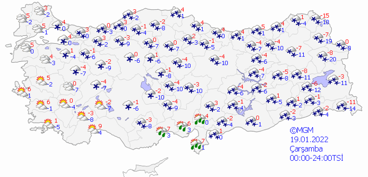 METEOROLOJİDEN 5 GÜNLÜK HAVA DURUMU RAPORU