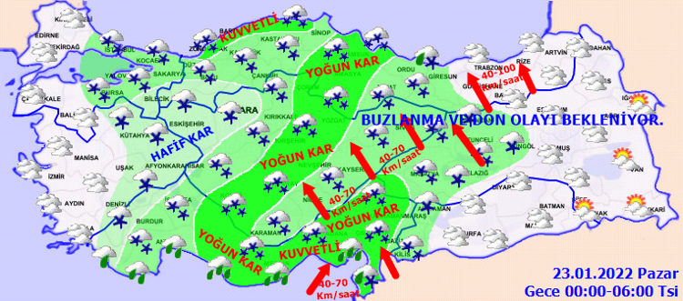 Son dakika kar yağışı açıklaması 51 il için alarm verildi, Meteoroloji ve AFADdan flaş uyarı Cumartesi ve pazar günü...