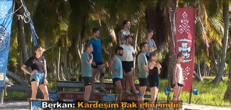 Survivorda ortalık karıştı Berkan ve Batuhan birbirine girdi