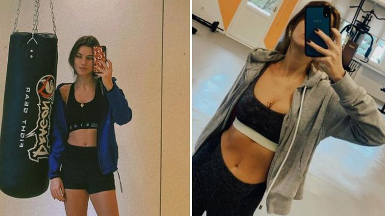 Yüsra Geyik spor pozlarını takipçilerinin beğenisine sundu Yürüyen uçak