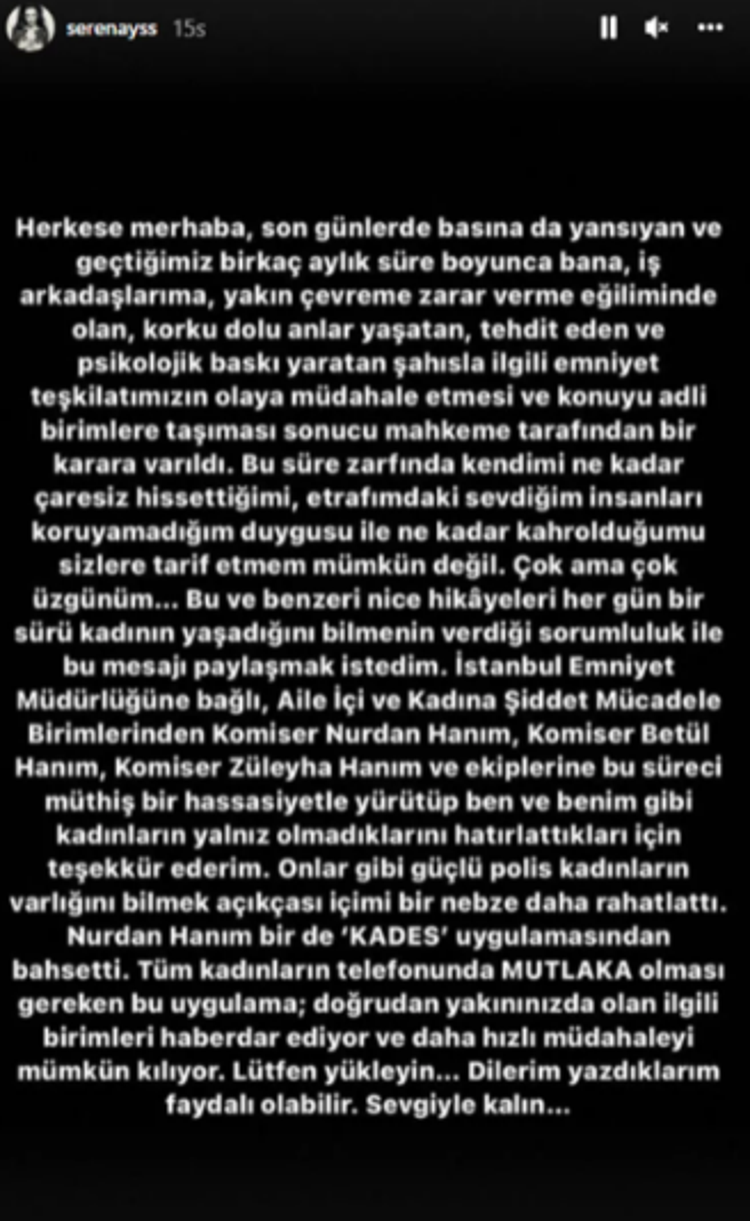 Serenay takıntılı hayranıyla kabusu yaşamıştı Yorgun ve üzgünüm