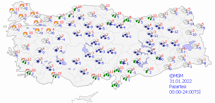 5 GÜNLÜK HAVA DURUMU