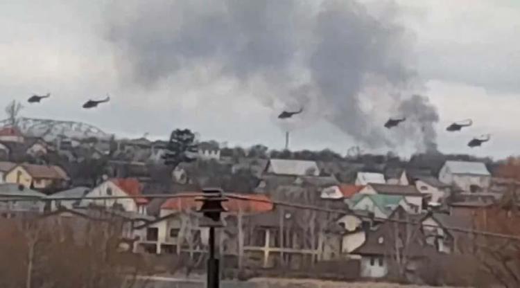 RUS HELİKOPTERLERİ KİEVE GİRİYOR