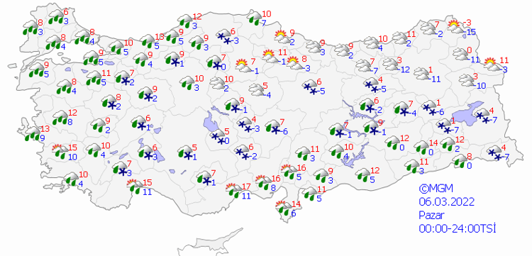 PAZAR GÜNÜ HANGİ İLLERDE KAR BEKLENİYOR