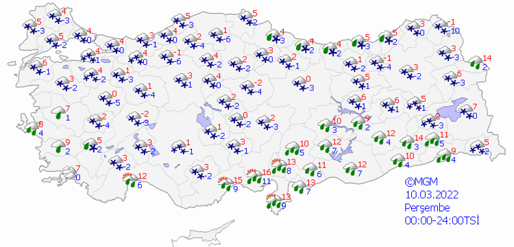 PERŞEMBE HAVA DURUMU