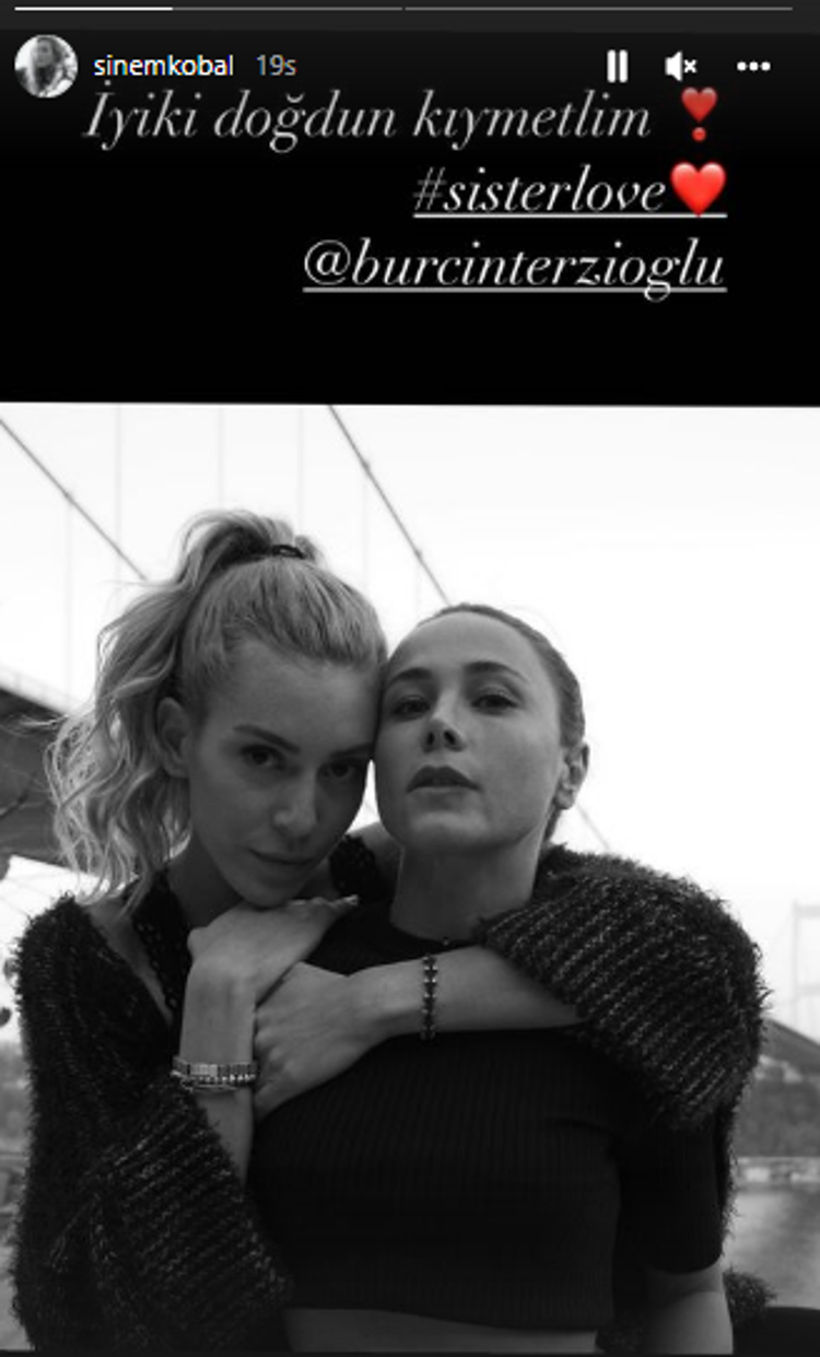 Sinem Kobaldan Burçin Terzioğluna duygusal mesaj