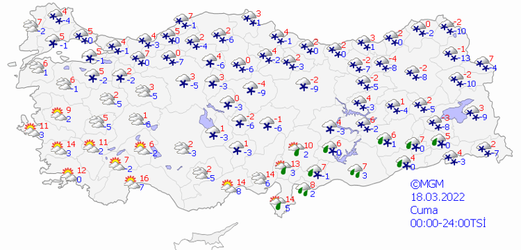İSTANBULA KAR GELİYOR