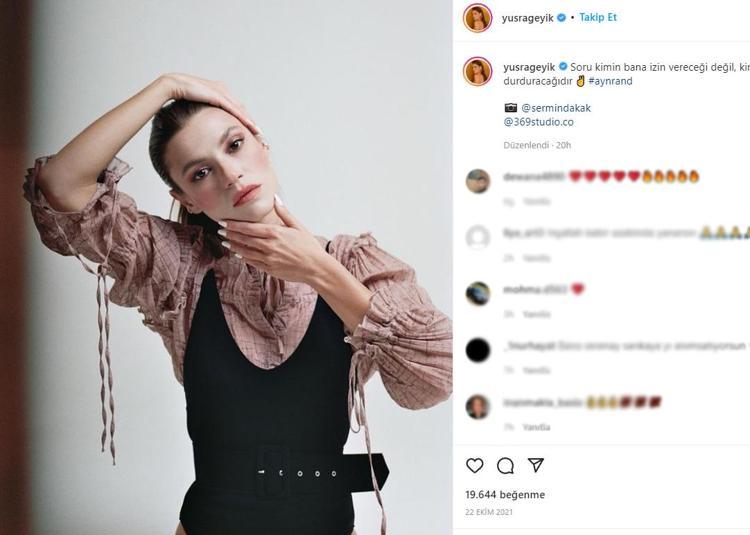 Yüsra Geyik, İzzet Yıldızhana sosyal medyadan atıfta bulundu