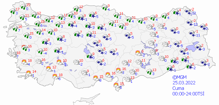 CUMA GÜNÜ HAVA DURUMU