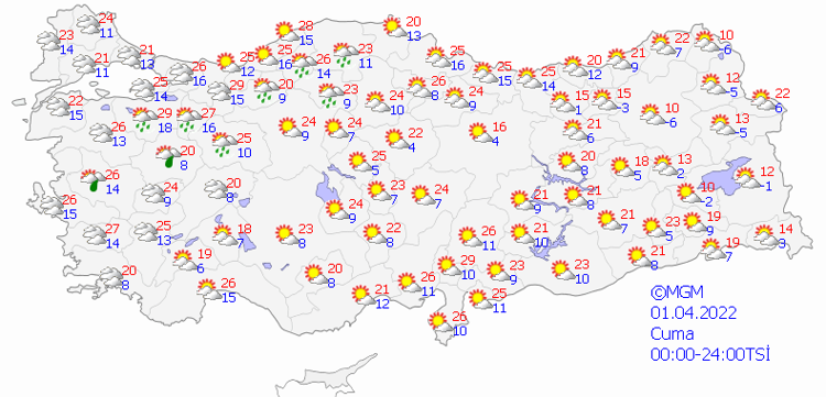 CUMA HAVA DURUMU