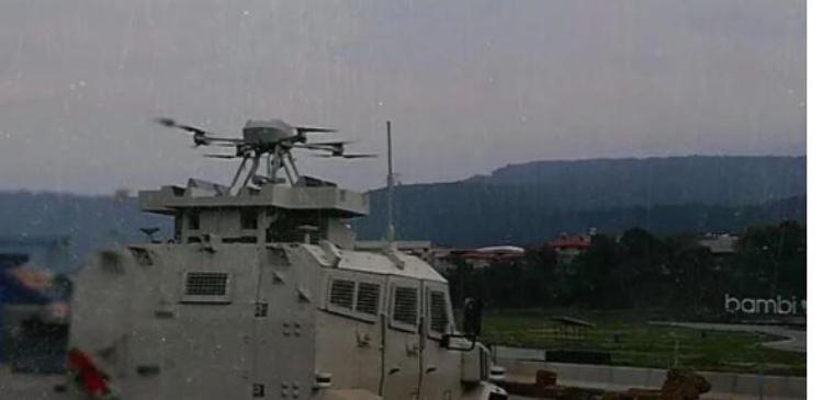 SİLAHLI DRONE SONGAR ASKERİ KARA ARACINA ENTEGRE EDİLDİ
