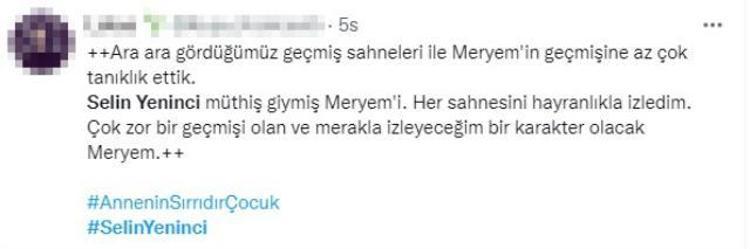Annenin Sırrıdır Çocukun başrolü Selin Yeninci, sosyal medyada gündem oldu
