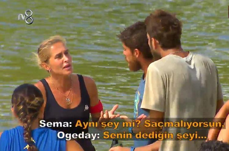 Survivorda Ogeday, Sema ve Anıl tartışması Çarpacağım bir tane göreceksin