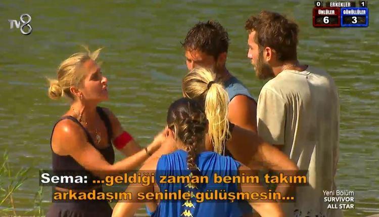 Survivorda Ogeday, Sema ve Anıl tartışması Çarpacağım bir tane göreceksin