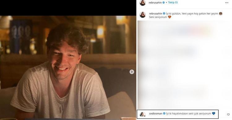 Ebru Şahin, sevgilisi Cedi Osmanın yeni yaşını kutladı: İyi ki güldün...