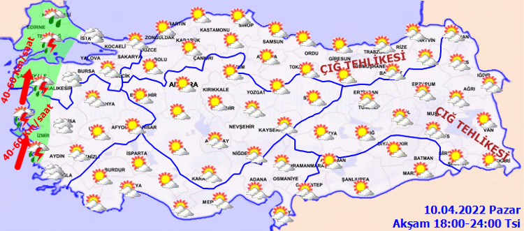 KUVVETLİ RÜZGÂR UYARISI: