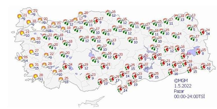 Meteorolojiden son dakika duyurdu Bayramda hava durumu değişiyor, kuvvetli olacak Yeniden başlıyor, İstanbul, Ankara ve İzmirde...