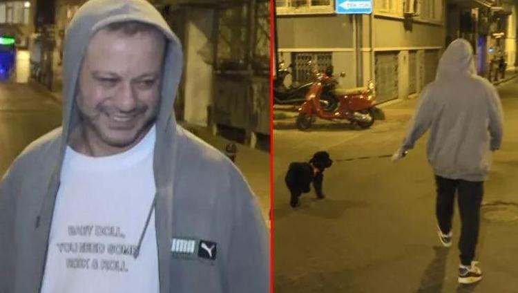 Rıza Kocaoğlu sevgilisi Selin Işıkın köpeğini gezdirirken utandı: Beni böyle çekmeyin