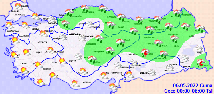 KUVVETLİ YAĞIŞ UYARISI: