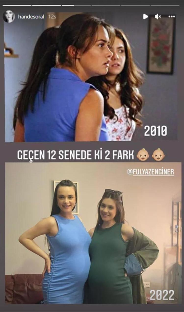 Hande Soral ile Fulya Zenginer yıllar sonra bir arada Sette doğuracaklar listesi