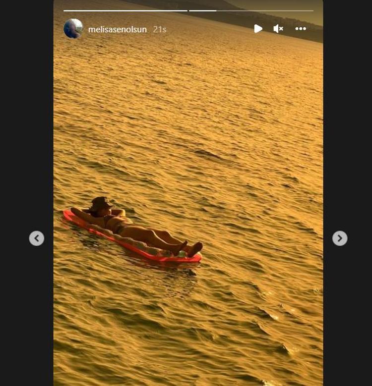 Melisa Şenolsun sezonu açtı, bikinili pozlarını paylaştı