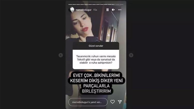 MERVE BOLUĞUDAN O SORUYA DİKKAT ÇEKEN YANIT: BİKİNİLERİMİ KESERİM