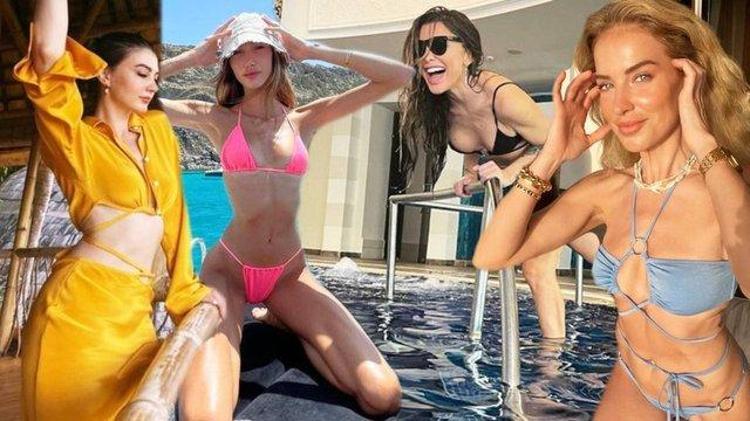 Cansu Dere sezonu açtı Tatil pozları...