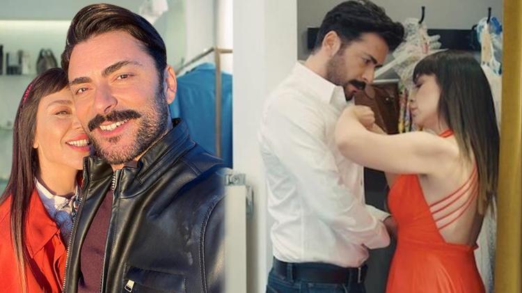 Dizi aşkı daha gerçek oldu Yeşim Ceren Bozoğlu ile Halil İbrahim Kurum birlikte...