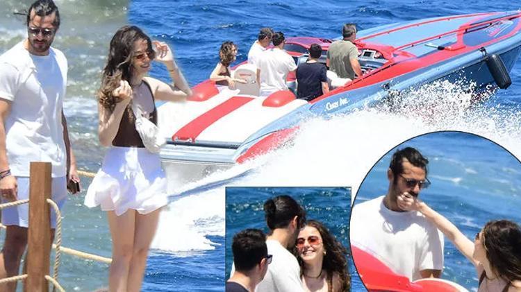 Özge Gürel ve Serkan Çayoğlu çifti nişan sonrası tatile çıktı