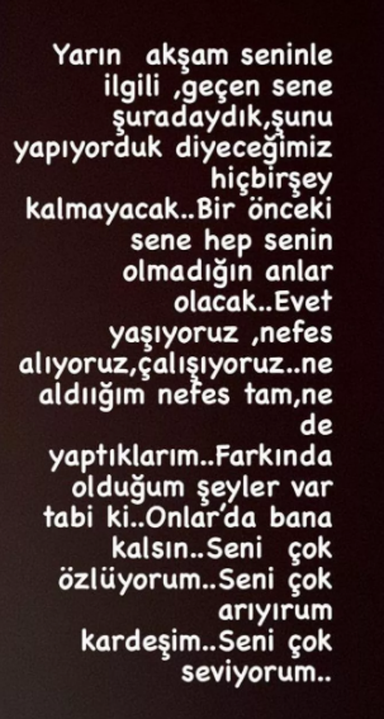 Alişanın kardeş acısı dinmiyor: Ne aldığım nefes tam, ne de yaptıklarım