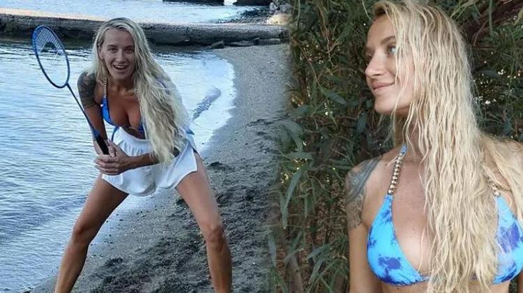 Burak Deniz ile aşk yaşayan Didem Soydan mavi bikinisiyle Instagramı salladı