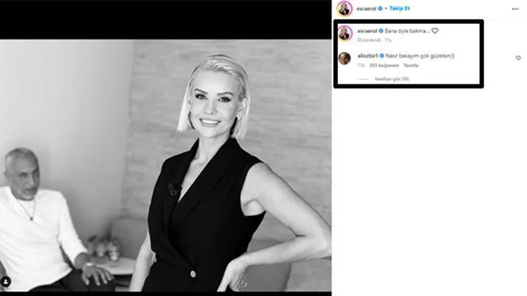 Esra Eroldan romantik paylaşım Bana öyle bakma