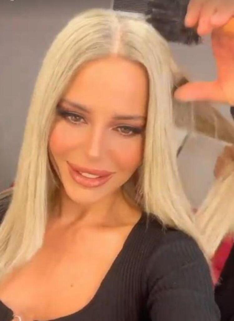 Simge Sağın yeni imajı ile dikkat çekti