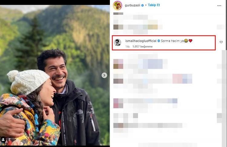 Aslıhan Gürbüz ve İsmail Hacıoğlu çiftinden yeni kare
