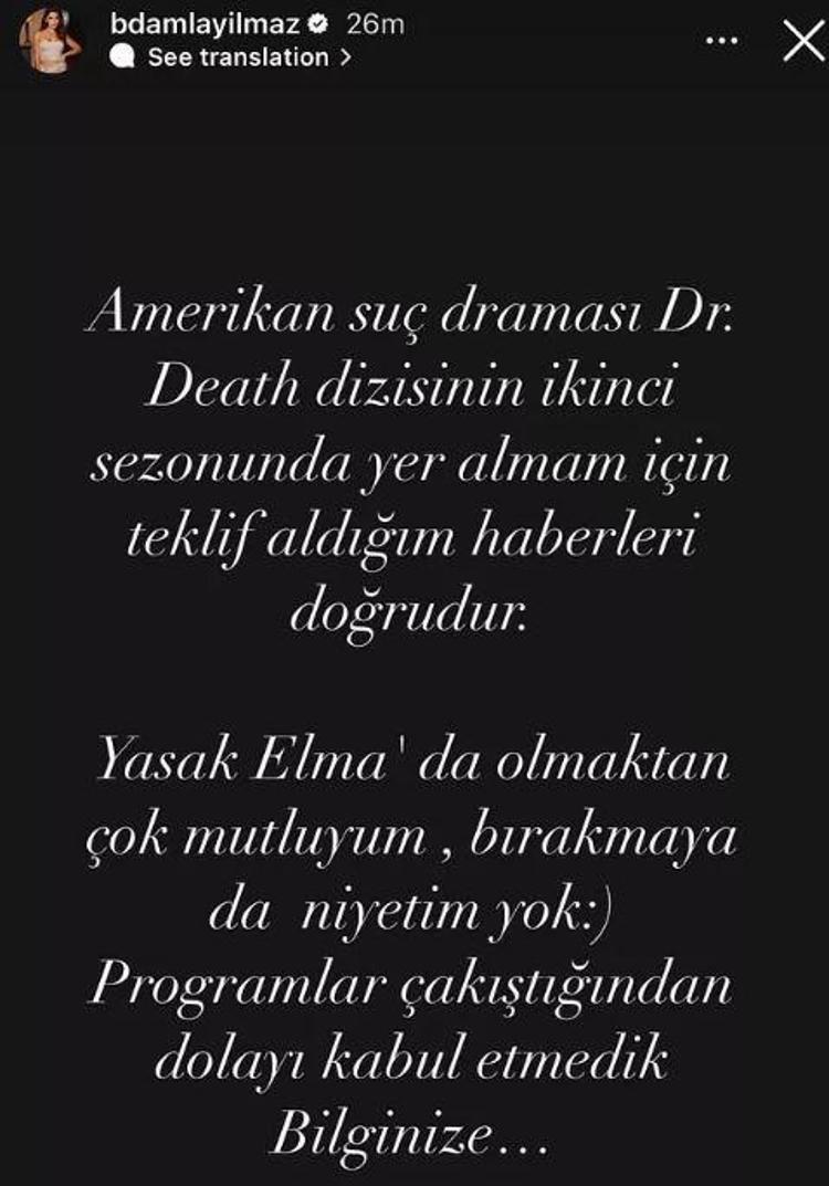 Biran Damla Yılmaz dünyaca ünlü diziyi reddetti Hayatının en kötü tercihini yapmışsın