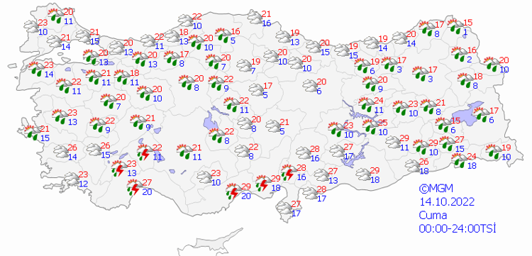 Çok şiddetli yağış geliyor, saati belli oldu Sıcaklık 14 dereceye düşecek, Meteoroloji il il son dakika uyardı