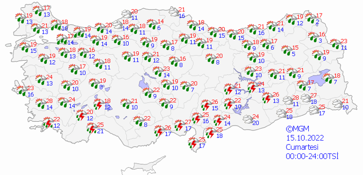 Çok şiddetli yağış geliyor, saati belli oldu Sıcaklık 14 dereceye düşecek, Meteoroloji il il son dakika uyardı