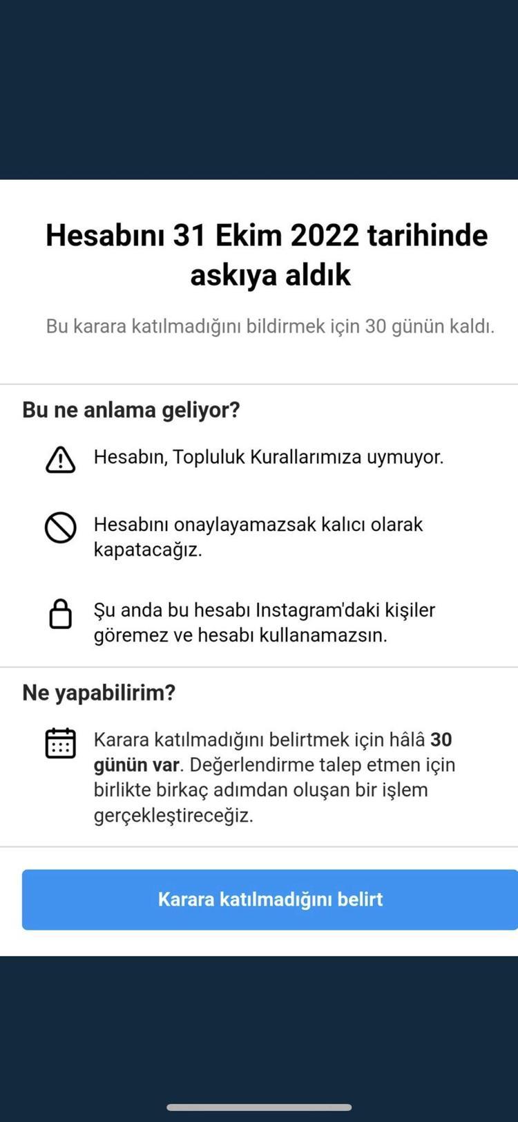Instagram hesabı askıya alındı Instagram neden kendi kendine kapanıyor