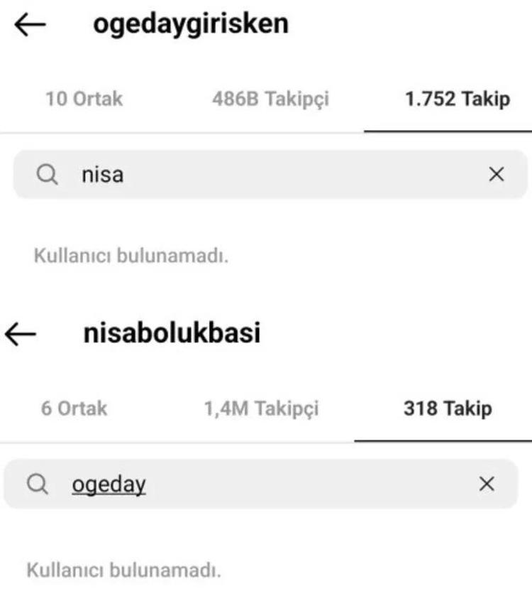 Nisa Bölükbaşı ve Ogeday Girişkenden kötü haber