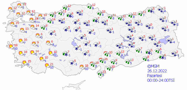 38 ilde şiddetli kar yağışı için gün verildi Meteoroloji son dakika açıkladı, hava buz kesecek