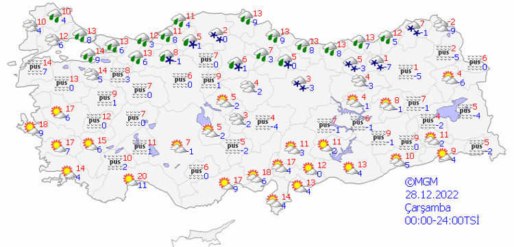 Yoğun kar yağışı başlıyor Meteoroloji son dakika il il duyurdu, sıcaklık 4 dereceye düşecek