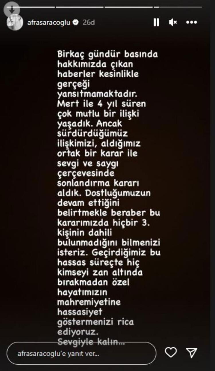Afra Saraçoğlu ihanet iddialarına yanıt verdi